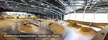 Skatepark de Marseille - Aire de Street & Bowl by Wood Structure Skatepark