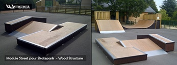 Fabricant de Skatepark depuis 1990 – Wood Structure – Module skate et aire de street pour particuliers et collectivités Fabricant de Skatepark depuis 1990 - Wood Structure - Module skate et aire de street pour particuliers et collectivités