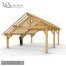 Abri Voiture - 2 Pans Asymétrique - A2PAW - Charpente bois livrée en kit - Abris Garage Charpente Bois prêt à monter - Wood Structure - Abri livré en kit avec fourniture et plan de montage - Fabriqué en France à Richelieu - Indre-et-Loire - Touraine - Région Centre Val de Loire