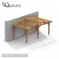 Appentis 2 pans M - Charpente bois livrée en kit - Appentis Garage Charpente Bois prêt à monter - Wood Structure - Abri livré en kit avec fourniture et plan de montage - Fabriqué en France à Richelieu - Indre-et-Loire - Touraine - Région Centre Val de Loire