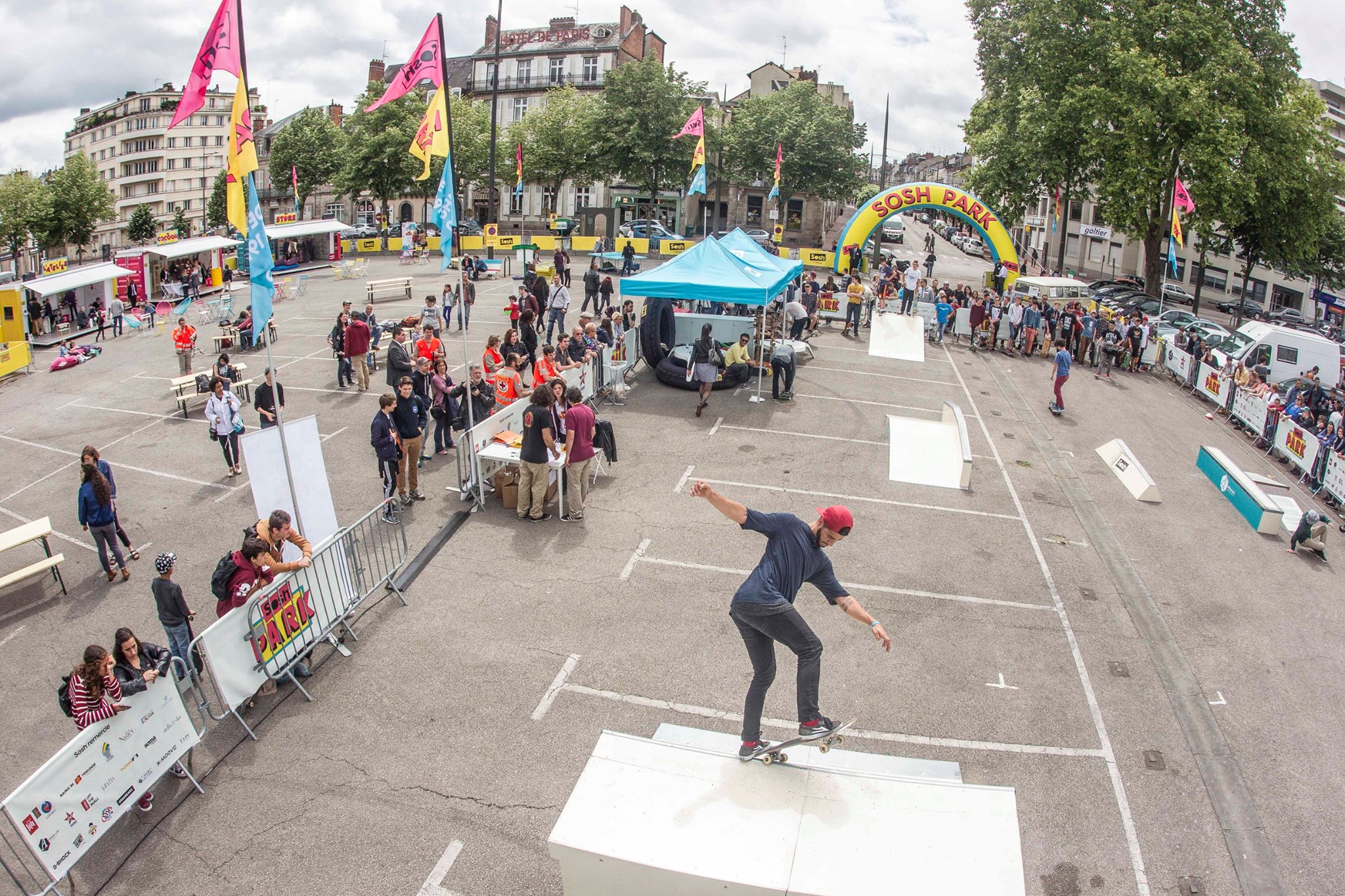 Sosh Park à Limoges - Mai 2015 - Street & Ramp Design by Wood Structure Skatepark