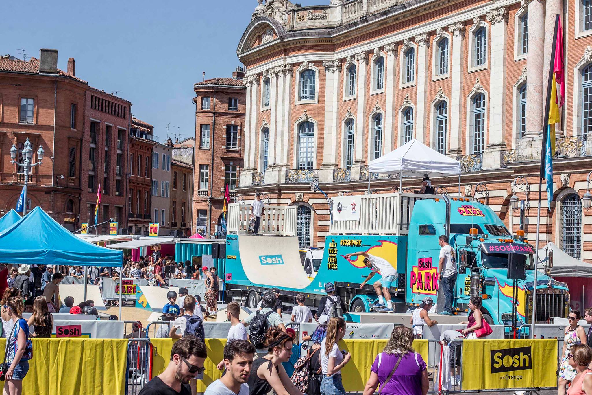Sosh Park à Toulouses - Juin 2015 - Street & Ramp Design by Wood Structure Skatepark