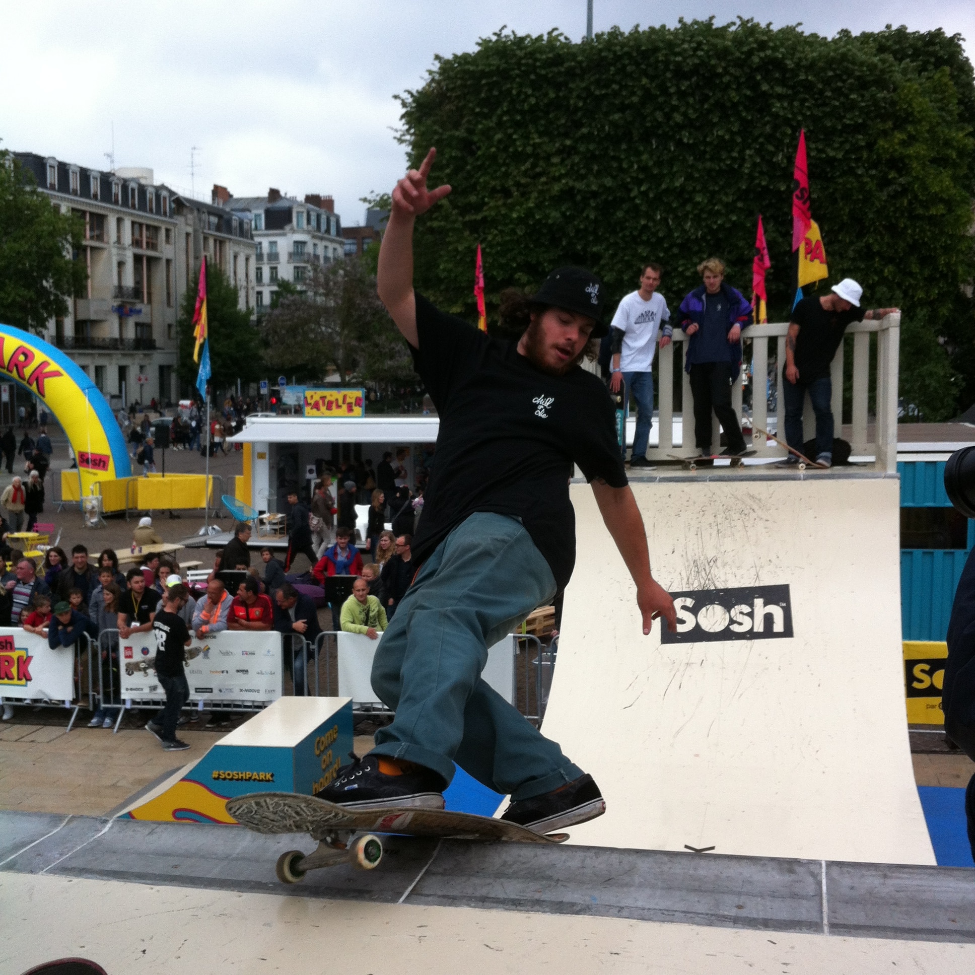Sosh Park à Lille - Mai 2015 - Street & Ramp Design by Wood Structure Skatepark