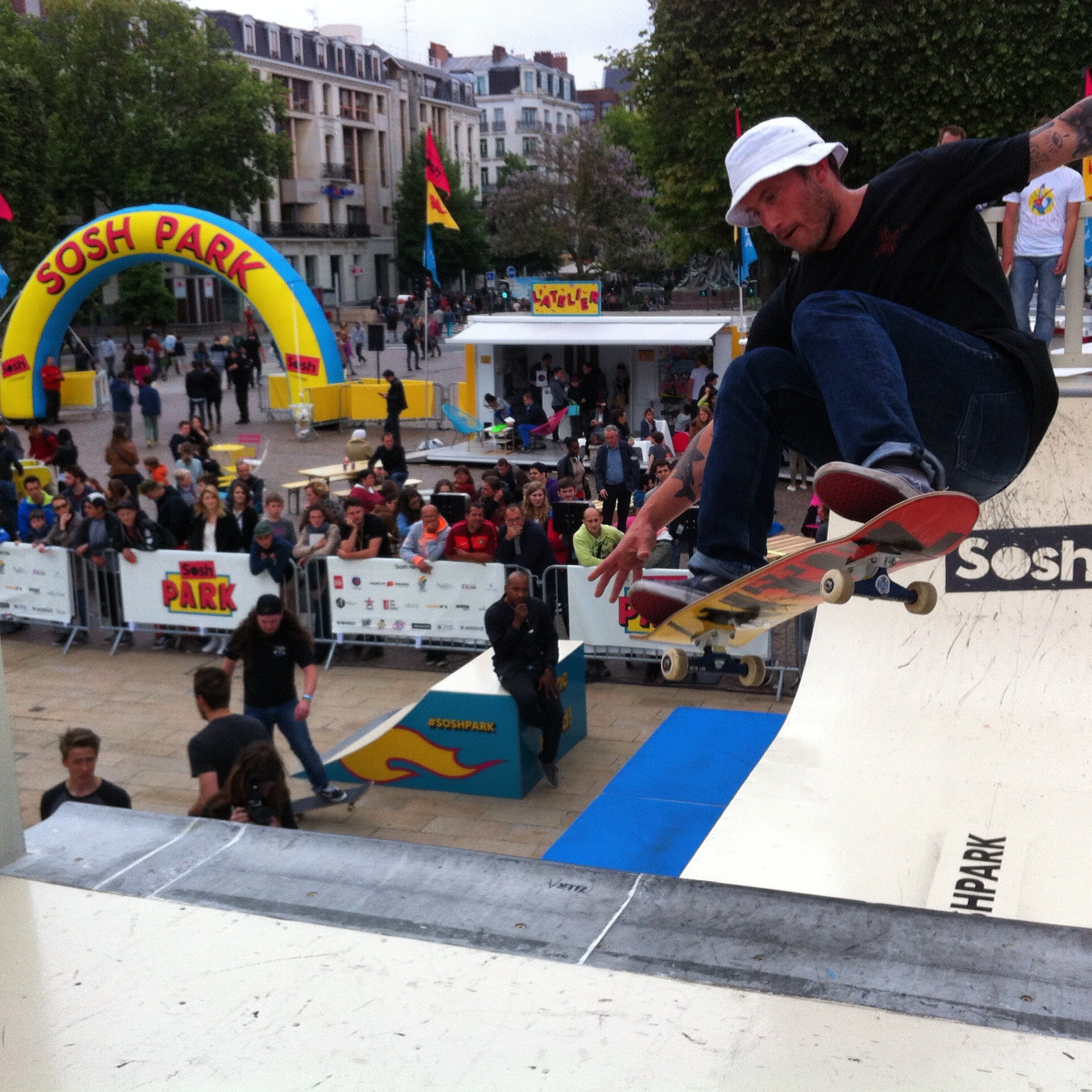 Sosh Park à Lille - Mai 2015 - Street & Ramp Design by Wood Structure Skatepark