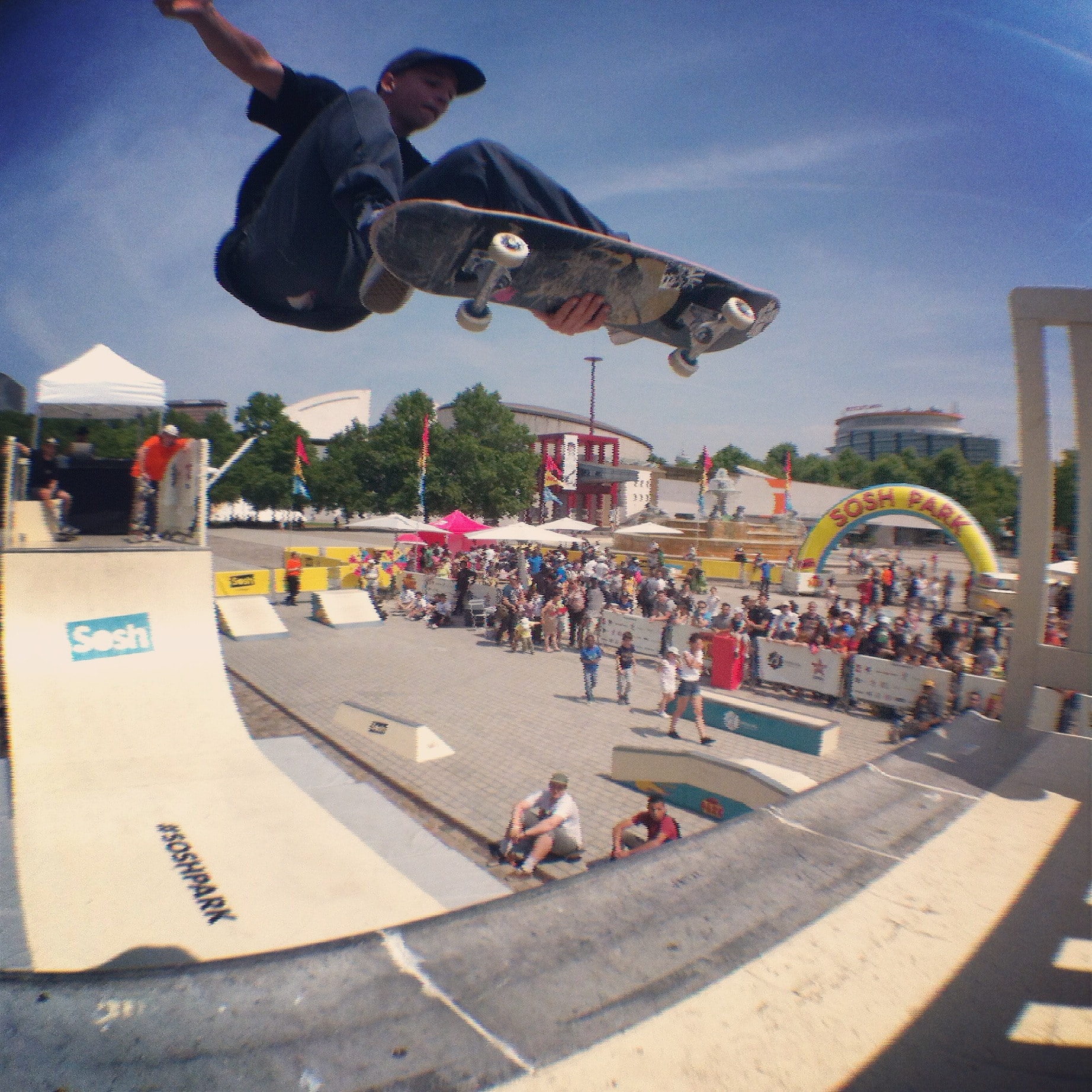 Sosh Park à Paris - Juin 2015 - Street & Ramp Design by Wood Structure Skatepark
