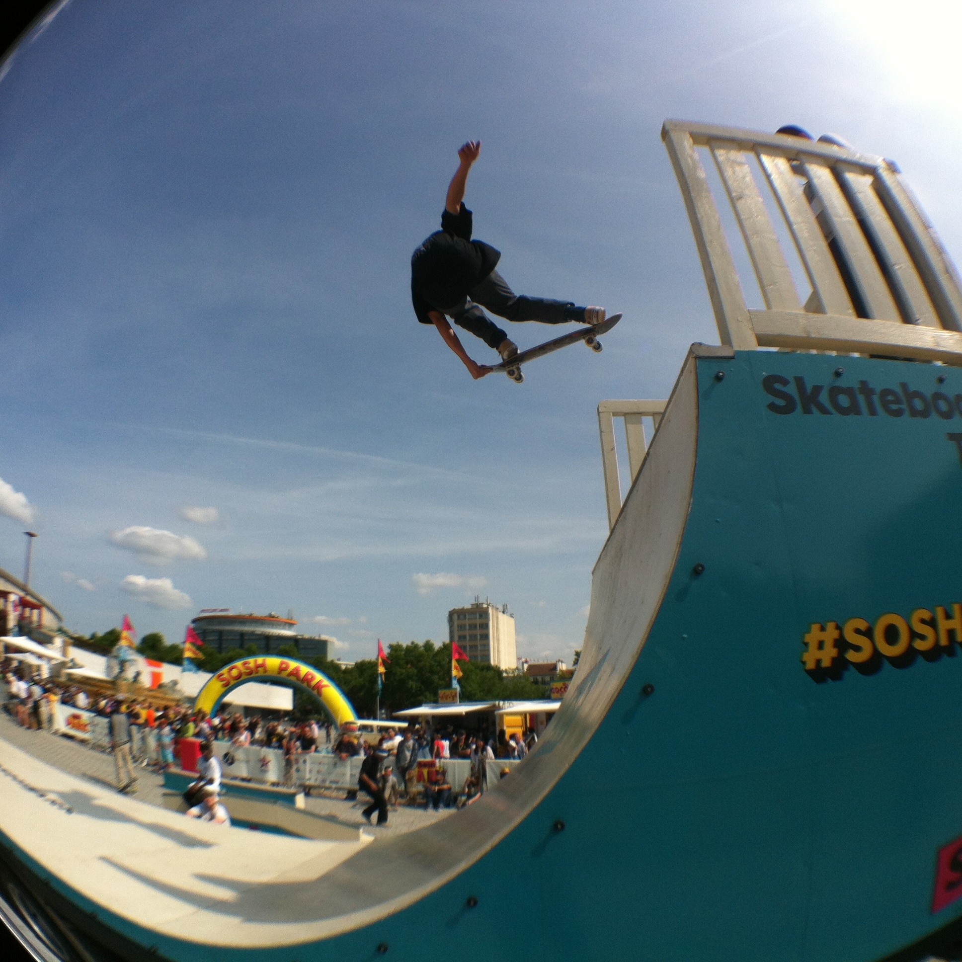 Sosh Park à Paris - Juin 2015 - Street & Ramp Design by Wood Structure Skatepark