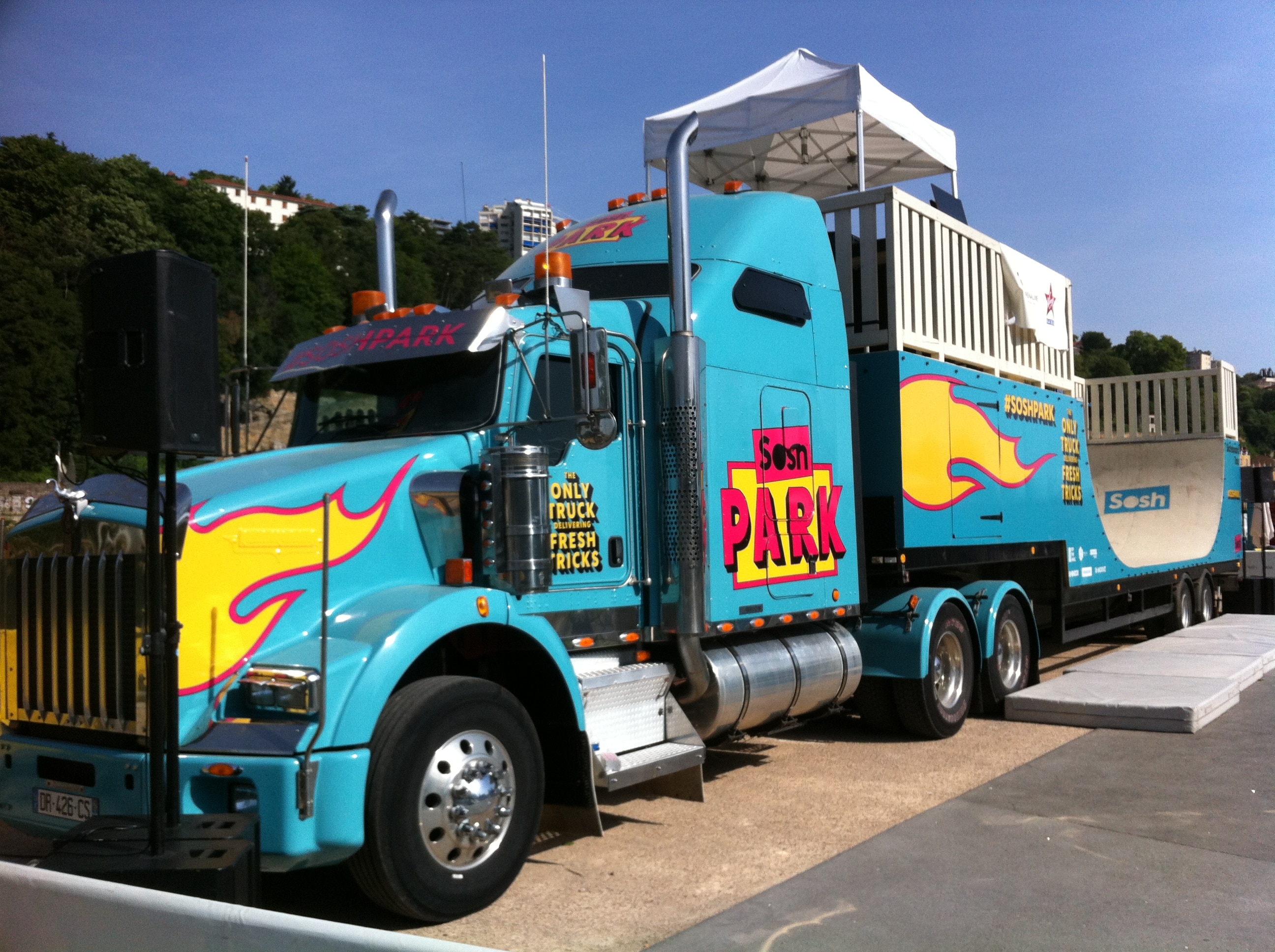 Sosh Park à Lyon - Juin 2015 - Street & Ramp Design by Wood Structure Skatepark
