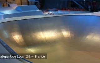 Skatepark de Lyon - Gerland (69) - Street & Bowl - Skatepark Indoor - Wood Structure Skatepark