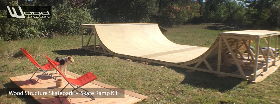 Rampe Skate Kit - Rampe de Skate en kit pré-fabriquée - Wood Structure Skatepark