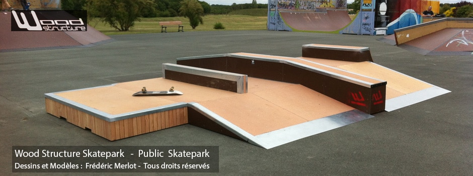 Skatepark de St George d' Oléron | Table Street - Funbox sur-mesure en Skatelite Pro | Installée par Wood Structure | Fabricant de Skatepark depuis 1990