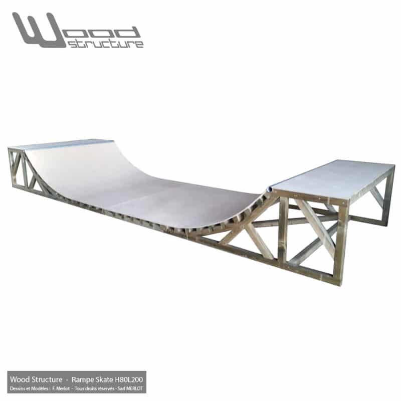 Rampe Skate - Wood Structure Skatepark