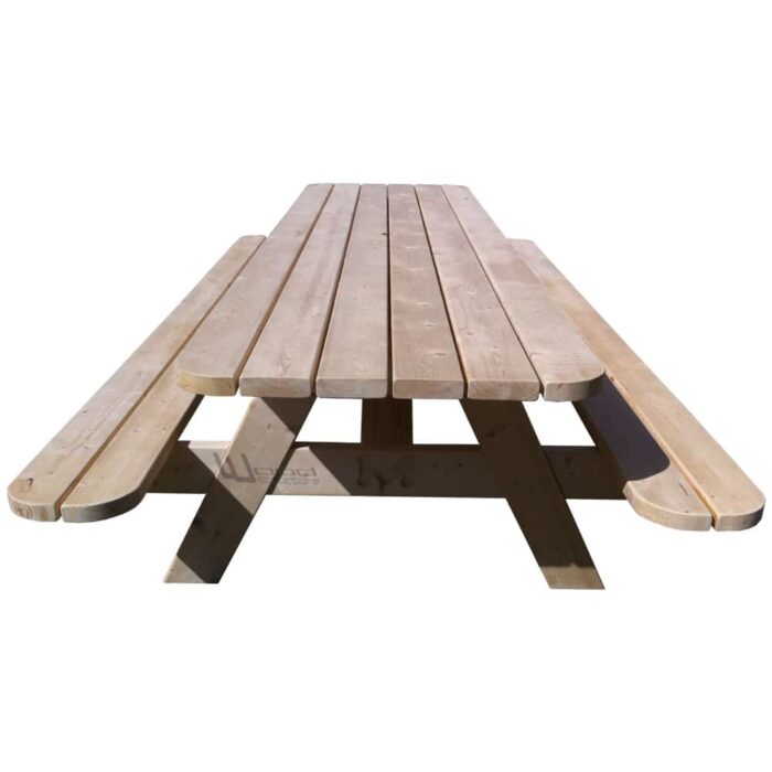 Table pique-nique sapin - Fabriquée en France par Wood Structure - Table XL 320 en Sapin du nord - Livrée en kit avec fourniture et plan de montage