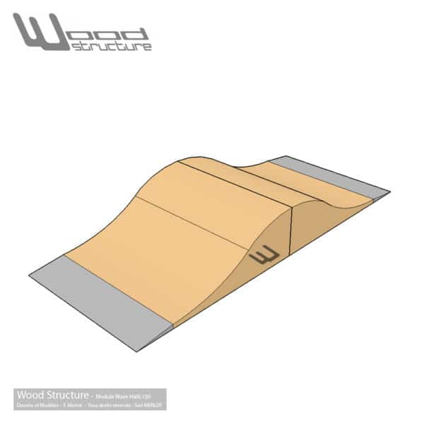 Slappy Rail Slide Grind Wood Structure Skatepark