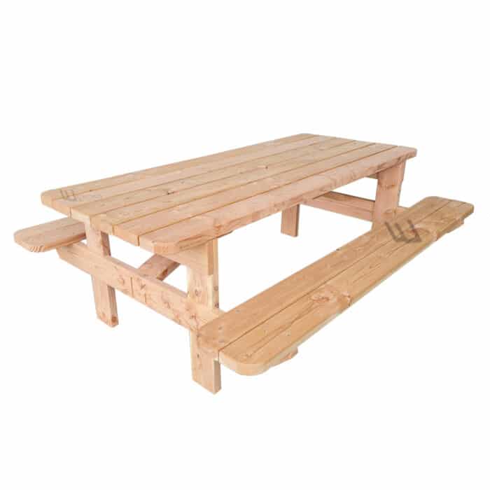 Table pique-nique Bois TLDC220 - Table Picnic en Sapin Douglas - Fabriquée en France par la Sarl Merlot & Wood Structure - Fauteuil - Banc - Salon de Jardin