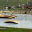 Skatepark de Tignes - Savoie (73) Massif de la Vanoise en Haute-Tarentaise - Région Auvergne-Rhône-Alpes - Module et Rampe de Skatepark - Fabriqué par Wood Structure et la Sarl MERLOT Richelieu (37) - Concepteur et fabricant de Skatepark depuis 1990