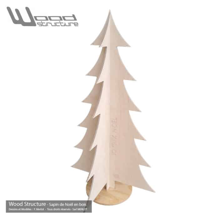 Sapin de Noël en bois - Décoration de Noël en bois - Elément décoratif en bois - Fabriqué en France - Val de Loire par Wood Structure Mobilier