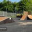 Modules Funbox H110L240 et Rampe H140L360 - Skatepark de Carentan-les-Marais - La Manche - Normandie - Cotentin - Fabriquée par Wood Structure et la Sarl MERLOT Richelieu (37) Concepteur et fabricant de Skatepark depuis 1990
