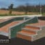 Modules de Skatepark à Ghisonaccia (Corse 2B) Haute-Corse - Fabriquée par Wood Structure et la Sarl MERLOT Richelieu (37) Concepteur et fabricant de Skatepark depuis 1990